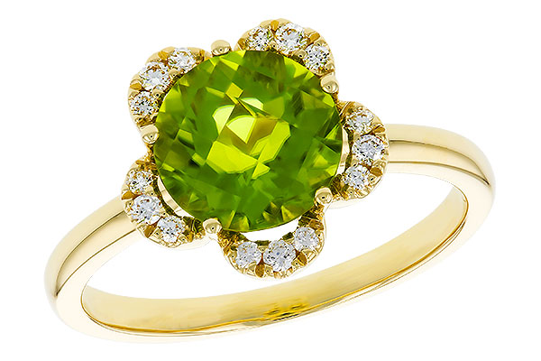 F329-45011: LDS RG 2.16 PERIDOT 2.28 TGW (8MM RD)