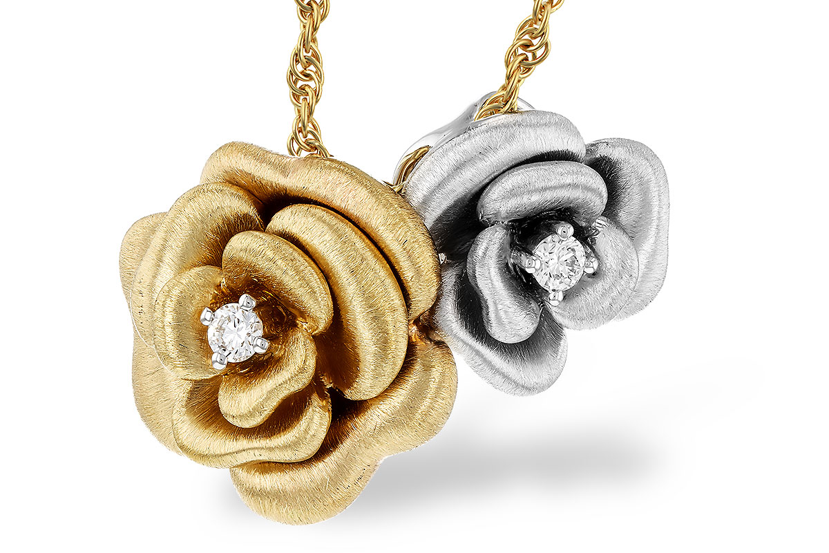 F330-27784: NECKLACE .06 TW