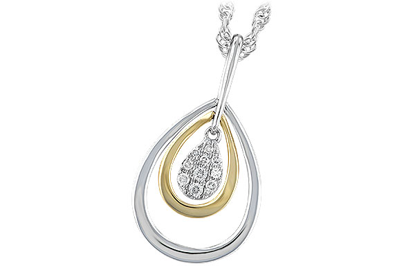 G238-49629: NECKLACE .04 TW