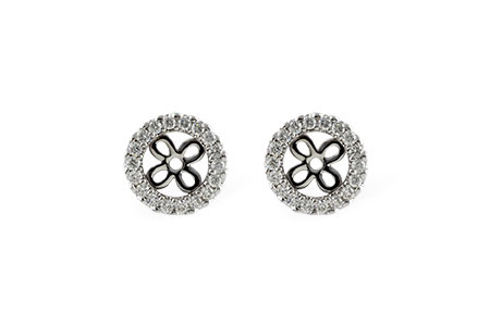 G242-13193: EARRING JACKETS .24 TW (FOR 0.75-1.00 CT TW STUDS)
