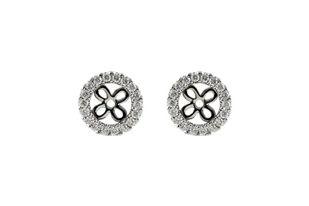 G242-13193: EARRING JACKETS .24 TW (FOR 0.75-1.00 CT TW STUDS)