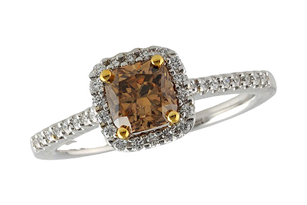 G242-15938: LDS DIA RG .93 BROWN DIA 1.09 TW