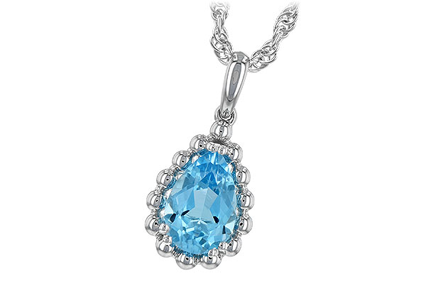 G243-95074: NECKLACE 1.55 CT BLUE TOPAZ