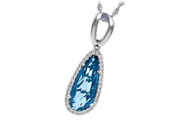 G244-89547: NECK 3.31 LONDON BLUE TOPAZ 3.50 TGW