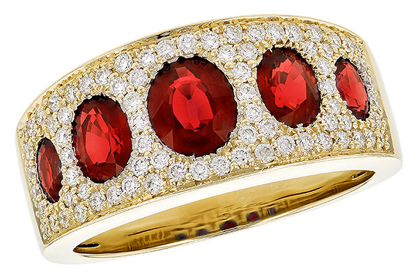 G327-58656: LDS WED RG 1.60 TW RUBY 2.00 TGW