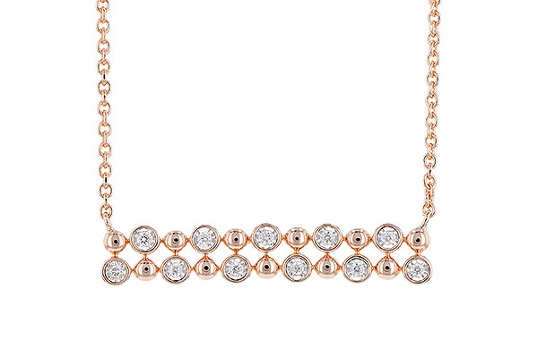 G327-62302: NECKLACE .12 TW