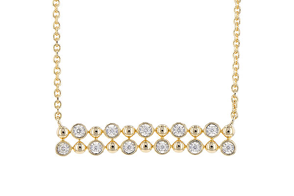 G327-62302: NECKLACE .12 TW