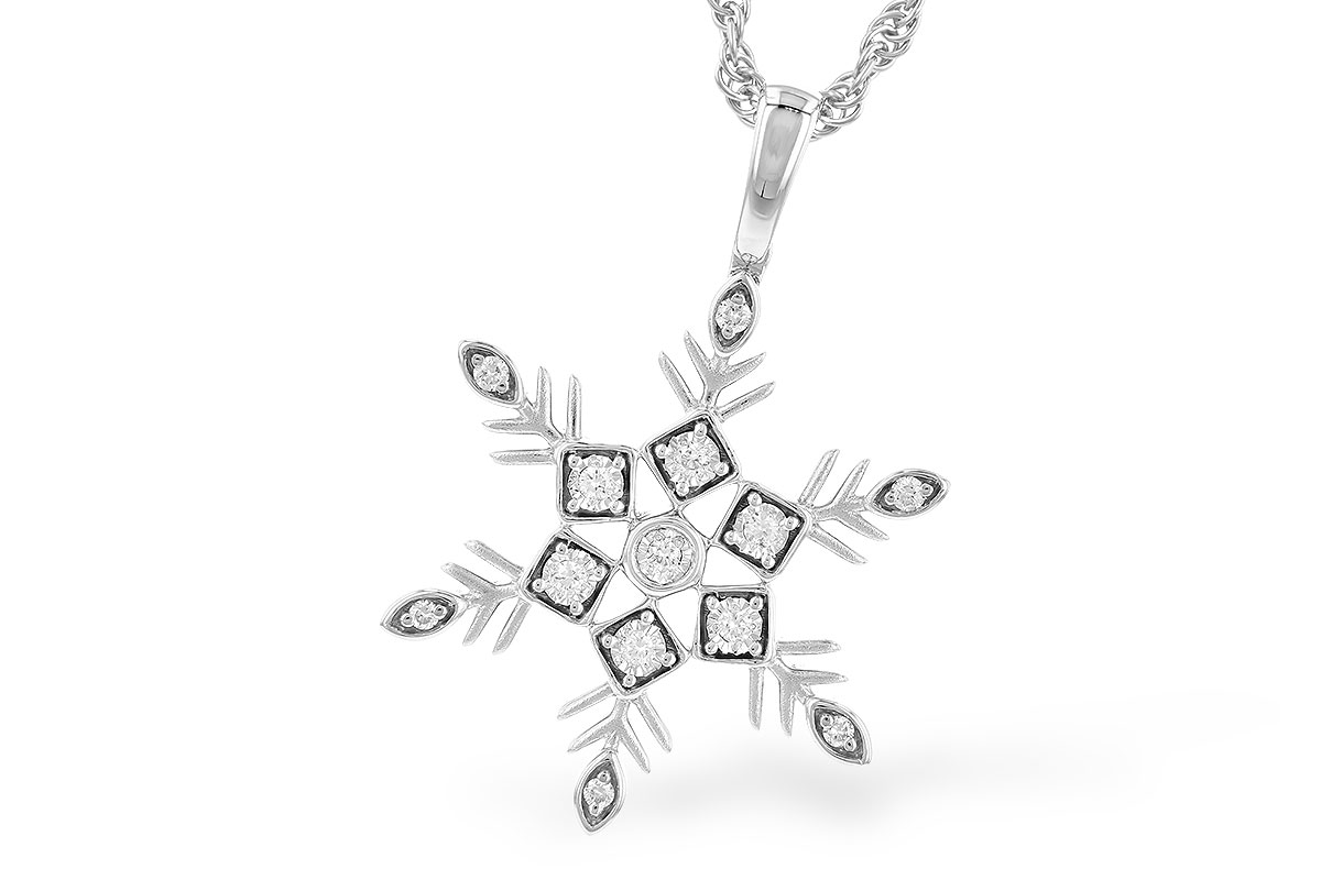 G327-63265: NECKLACE .07 TW