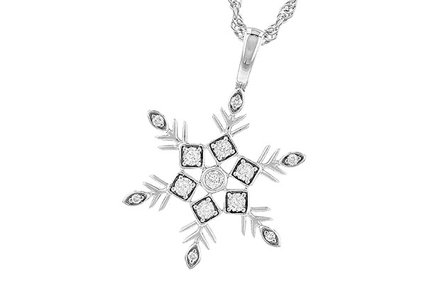 G327-63265: NECKLACE .07 TW
