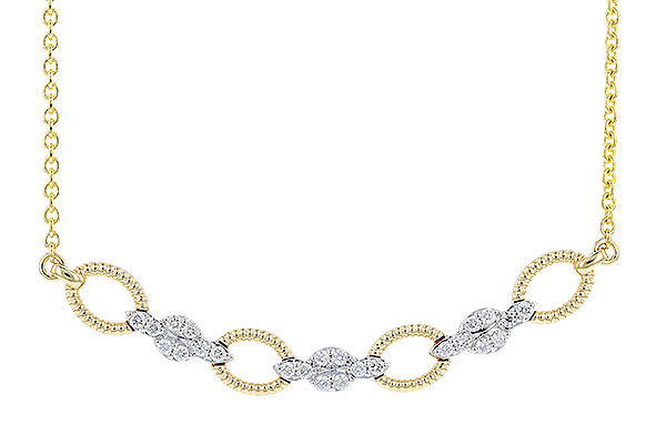 G328-48656: NECKLACE .25 TW (18")