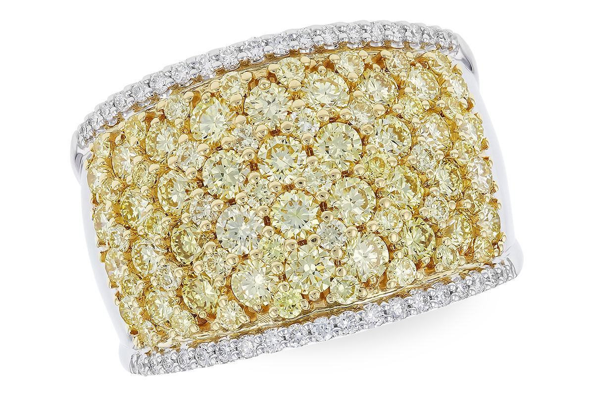 G328-48674: LDS DIA WED RG 2.19 YELLOW DIAS 2.37 TW