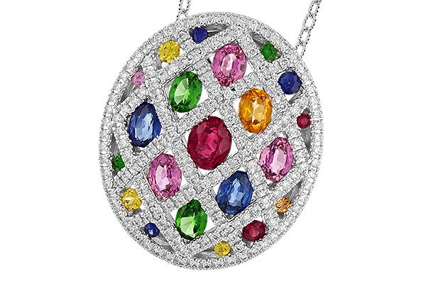 G328-50502: NECK 2.45 MULTI-COLOR TW 3.00 TGW
