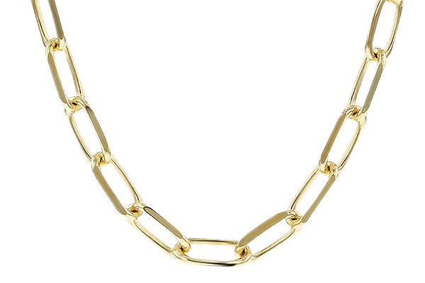 G328-51438: PAPERCLIP MD (24IN, 3.10MM, 14KT, LOBSTER CLASP)
