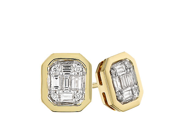 G328-53238: EARRINGS .13 BAG .16 TW