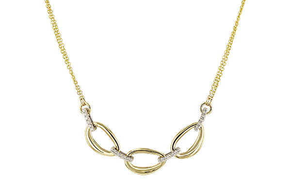 G329-37738: NECKLACE .25 TW (18")