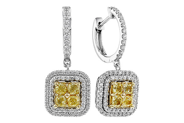G329-39593: EARR 1.04 FANCY YELLOW DIAMONDS 1.62 TW