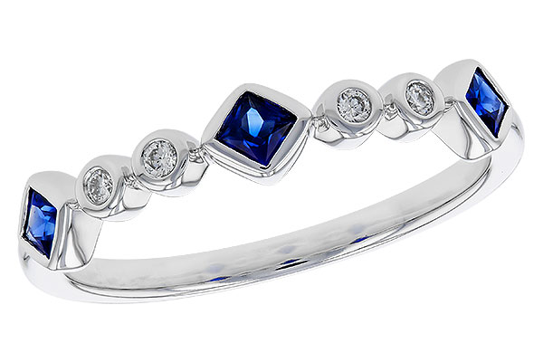 G329-41365: LDS WED RG .25 SAPPHIRE .30 TGW