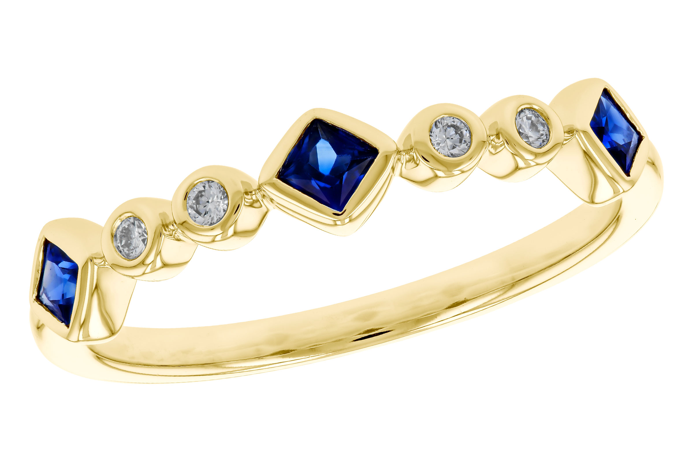 G329-41365: LDS WED RG .25 SAPPHIRE .30 TGW