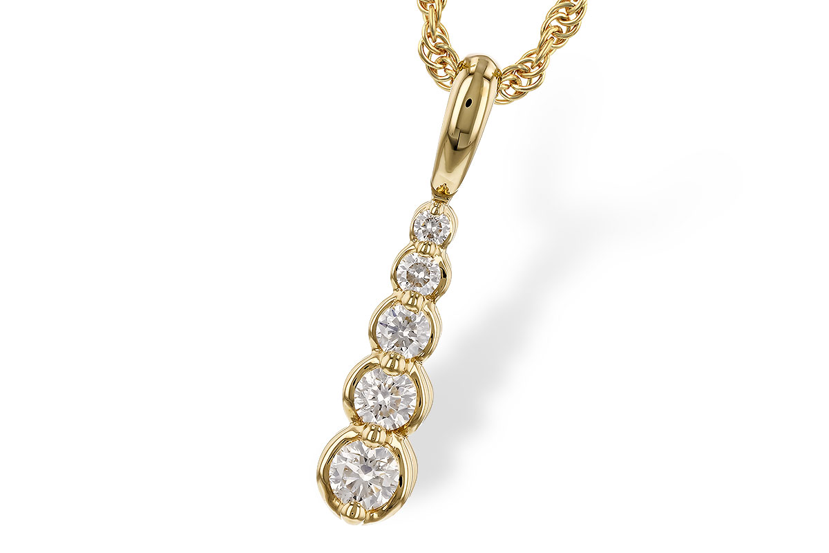 G329-42302: NECKLACE .25 TW