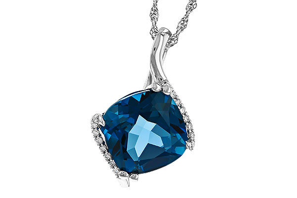 G329-43238: NECK 4.42 LONDON BLUE TOPAZ 4.50 TGW (10MM LBT)