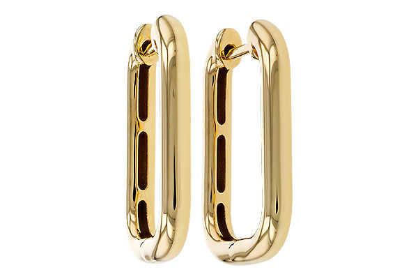 G329-43265: GOLD EARRINGS (23MM)