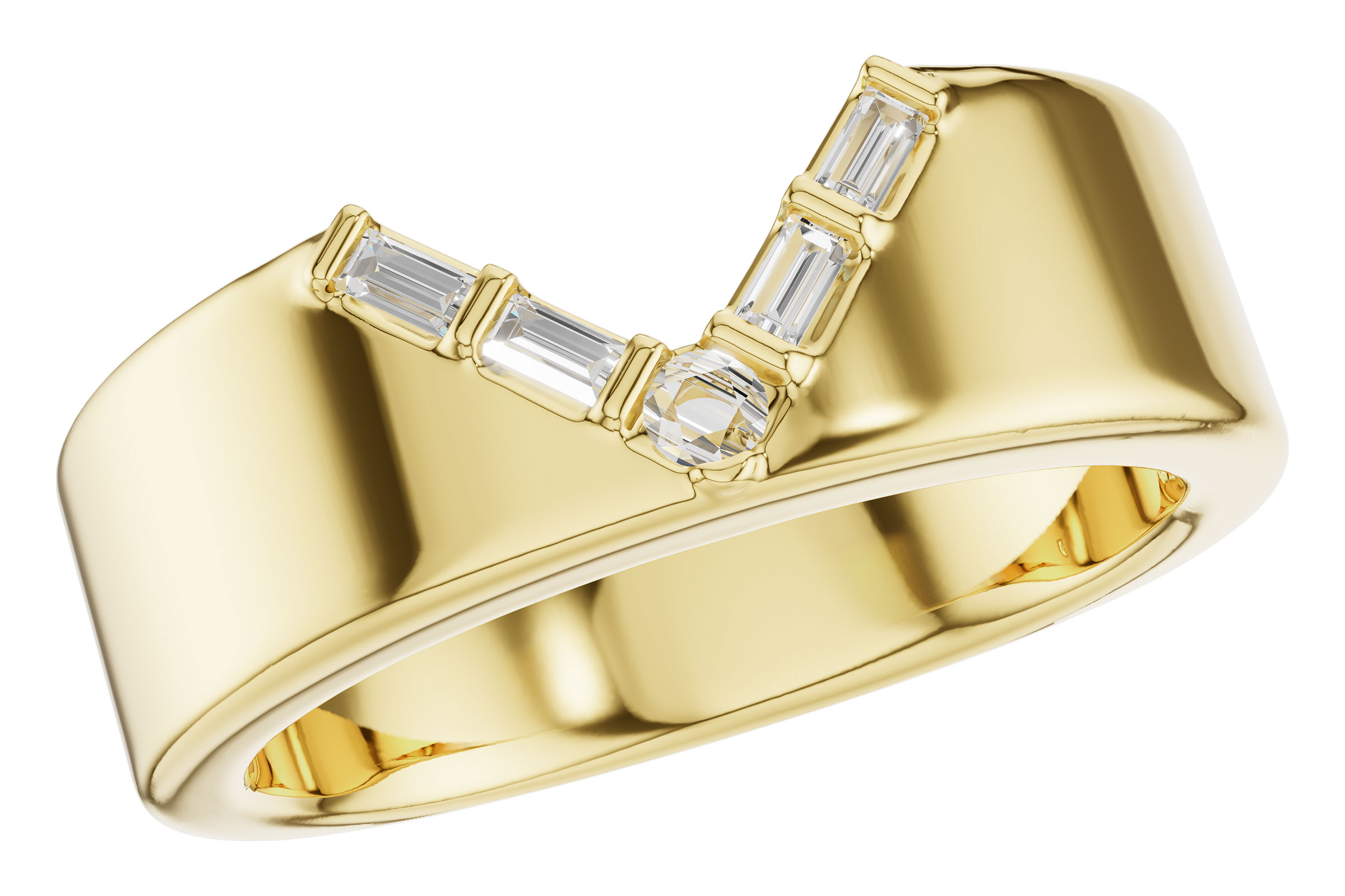 G330-28665: LDS DIA WED RG .07 BAGUETTE .11 TW