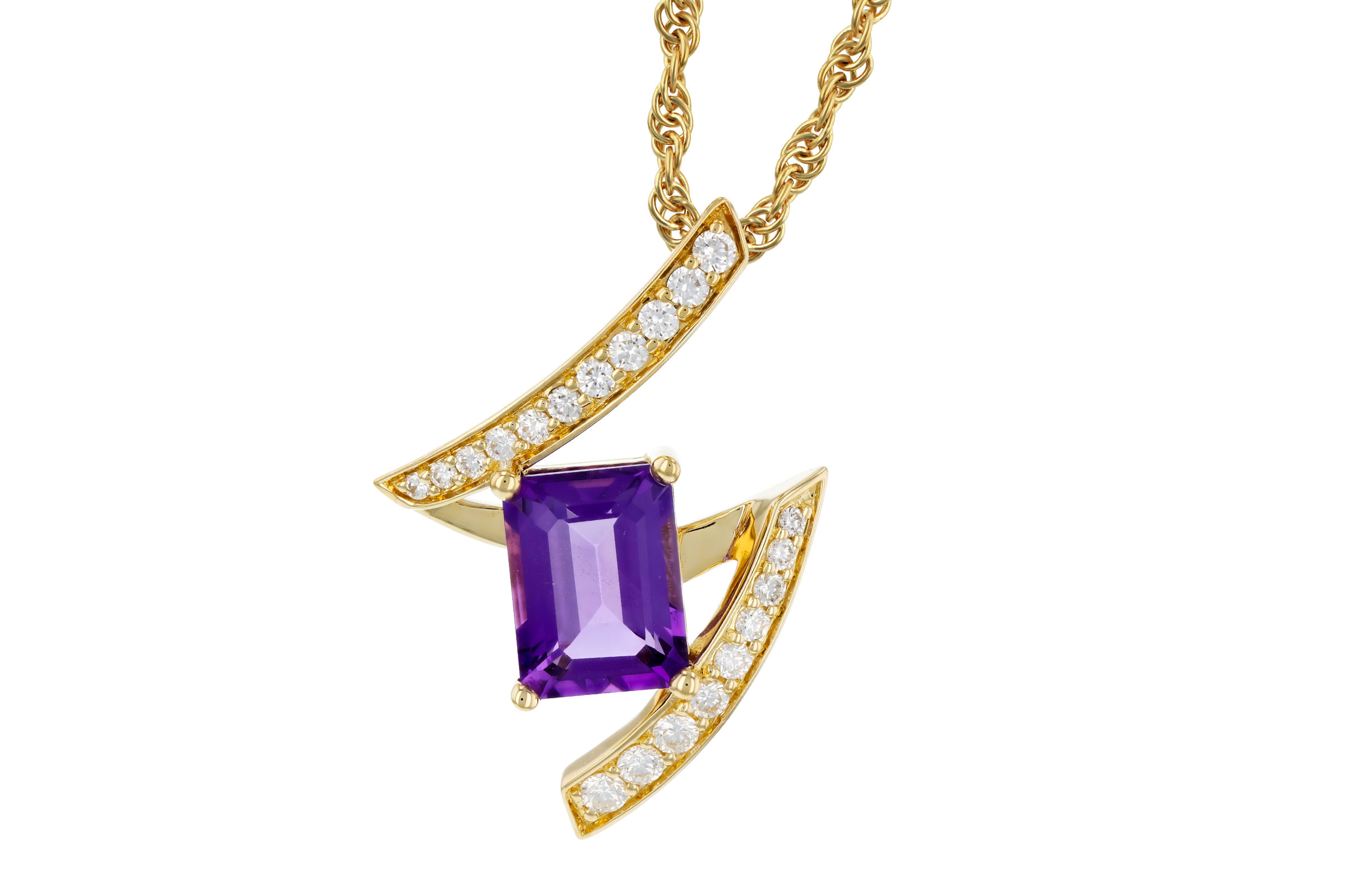 G330-30511: NECKLACE 1.36 AMETHYST 1.56 TGW (8x6MM AMY)