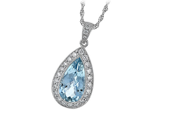 H060-35983: NECKLACE 2.20 AQUA 2.55 TGW