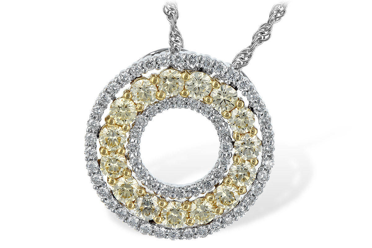 H243-93211: NECK 1.08 YELLOW DIAS 1.55 TW