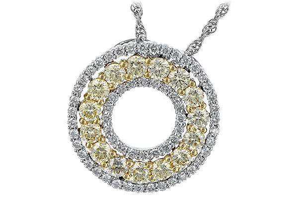 H243-93211: NECK 1.08 YELLOW DIAS 1.55 TW