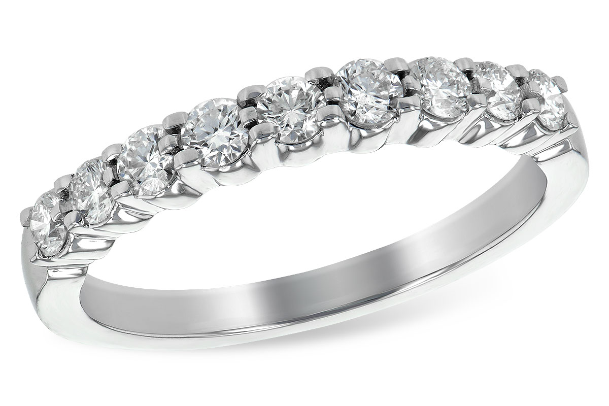H243-95956: LDS WED RG .50 TW (9 STONES)