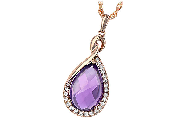 H243-99629: NECK 3.91 AMETHYST 4.10 TGW