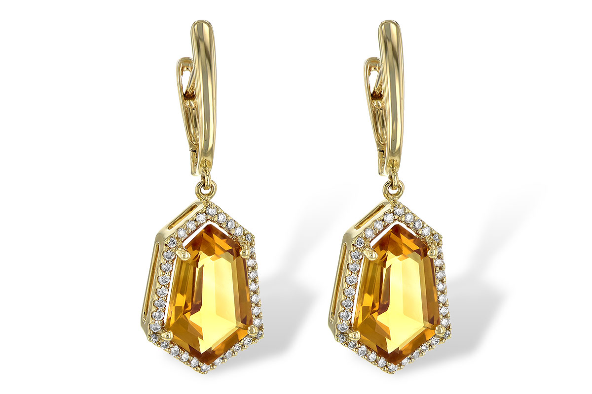 H244-83220: EARR 3.80 TW CITRINE 4.05 TGW