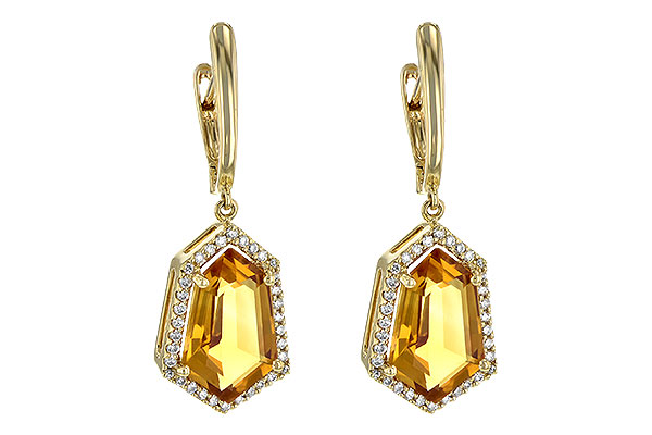 H244-83220: EARR 3.80 TW CITRINE 4.05 TGW