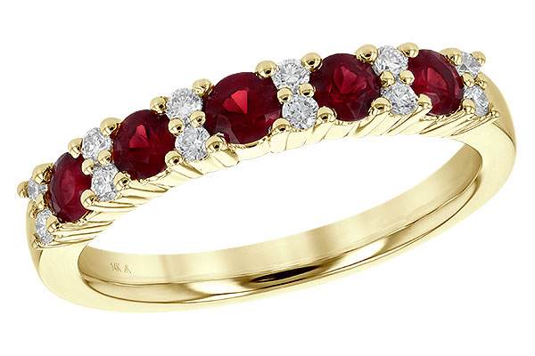 H244-83265: LDS WED RG .66 RUBY .83 TGW