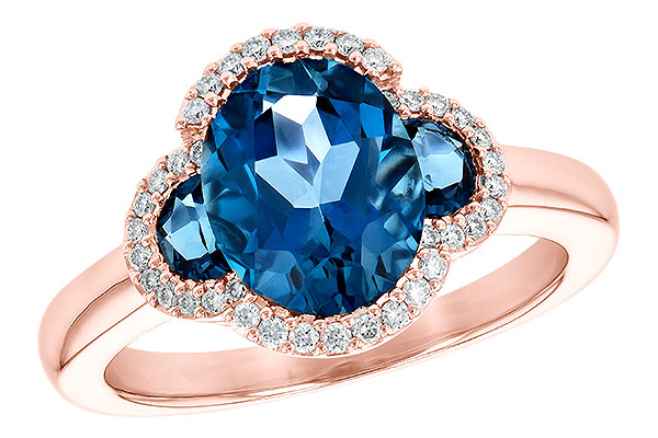 H244-87783: LDS RG 3.04 TW LONDON BLUE TOPAZ 3.20 TGW