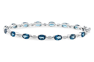 H244-87811: BRACELET 7.20 LONDON BLUE TOPAZ 7.36 TGW