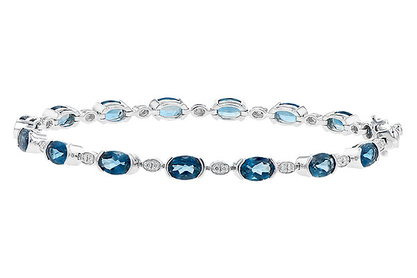 H244-87811: BRACELET 7.20 LONDON BLUE TOPAZ 7.36 TGW