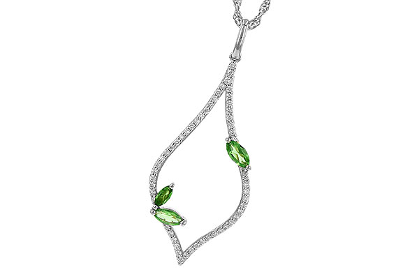 H244-88711: NECK .35 GREEN GARNET .55 TGW