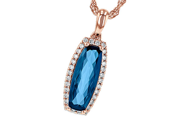 H244-89547: NECK 1.58 LONDON BLUE TOPAZ 1.70 TGW