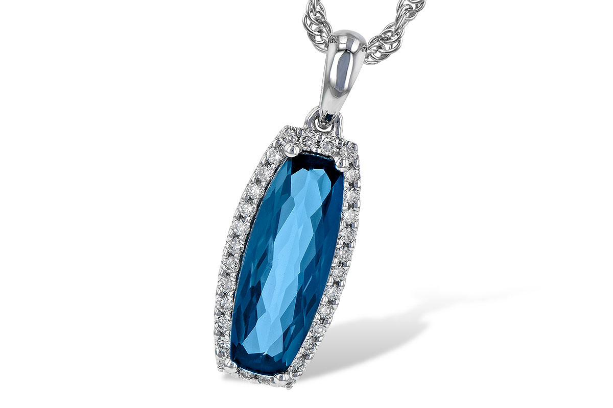 H244-89547: NECK 1.58 LONDON BLUE TOPAZ 1.70 TGW