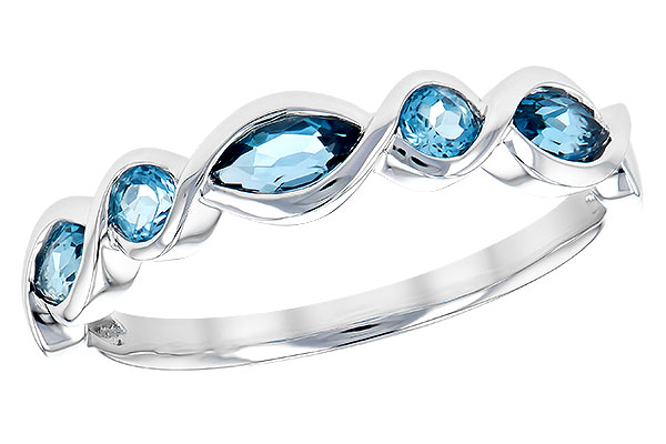 H327-57774: LDS RG .60 TW BLUE TOPAZ