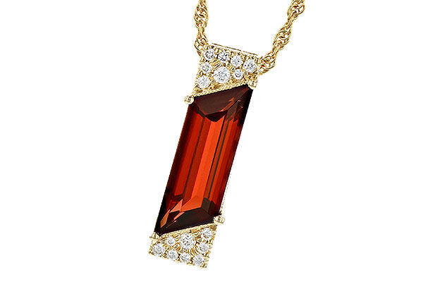 H327-58665: NECK 2.16 GARNET 2.25 TGW