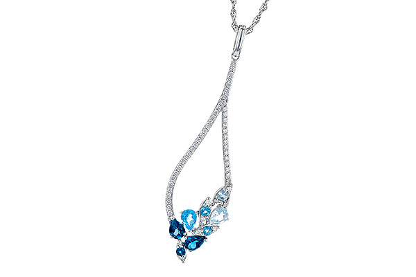 H327-58674: NECK .82 BLUE TOPAZ 1.05 TGW