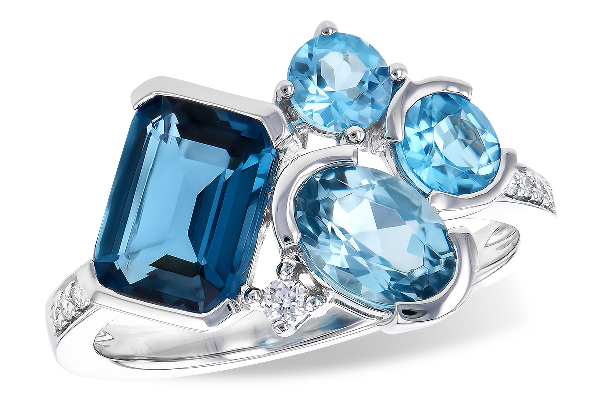 H327-61402: LDS RG 3.08 BLUE TOPAZ TW 3.15 TGW