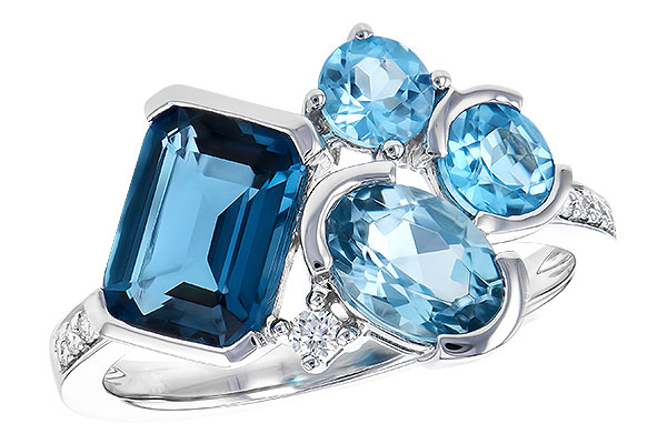 H327-61402: LDS RG 3.08 BLUE TOPAZ TW 3.15 TGW