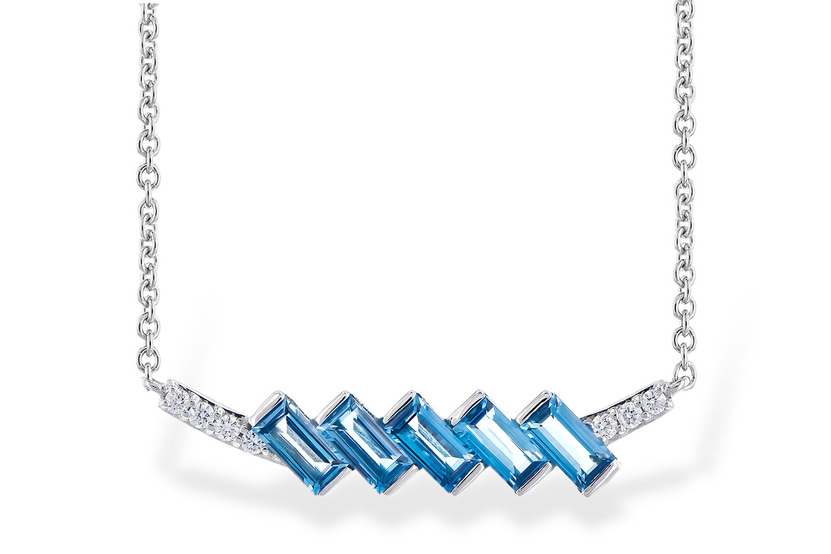 H327-62338: NECK .75 LONDON BLUE TOPAZ .80 TGW
