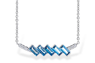 H327-62338: NECK .75 LONDON BLUE TOPAZ .80 TGW