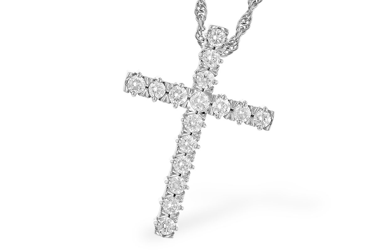 H328-45947: NECKLACE .50 TW