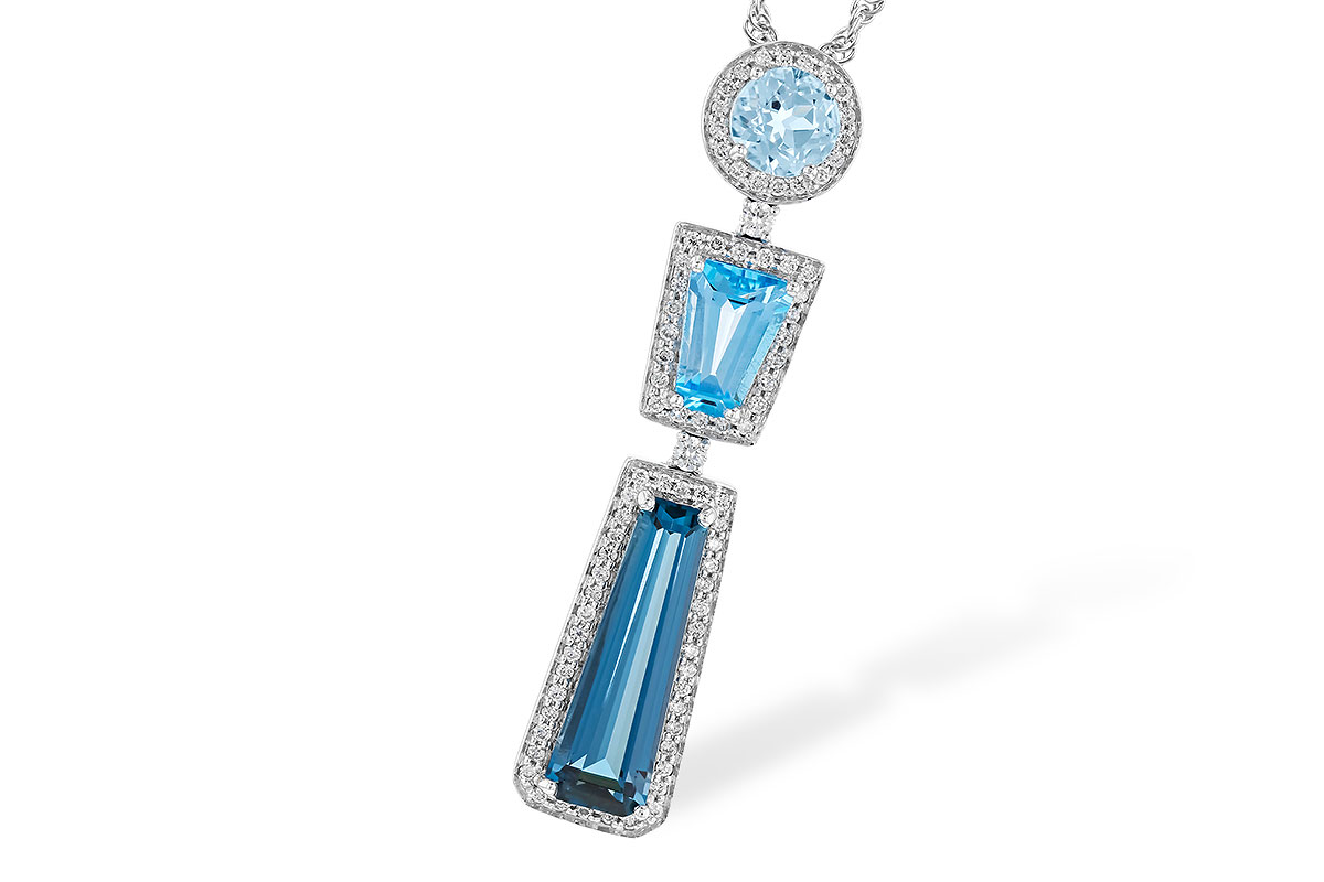 H328-47747: NECK 3.26 TW BLUE TOPAZ 3.50 TGW